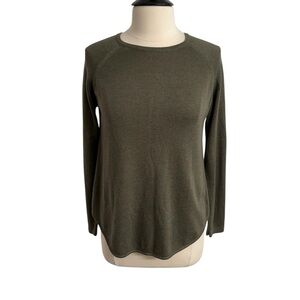 Two Twenty Five Womens Long Sleeve Crew-neck Pull-Over Sweater Olive Green, Sz S
